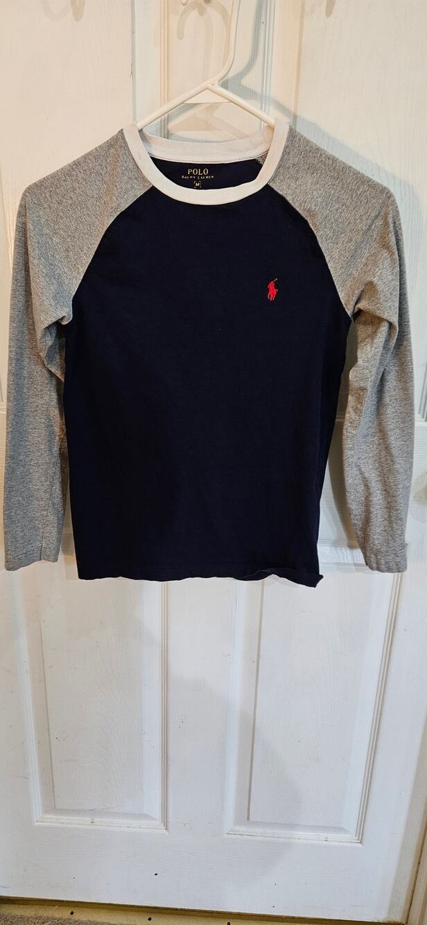 Polo Ralph Lauren Boys Long Sleeve Tee Size Med EUC 67